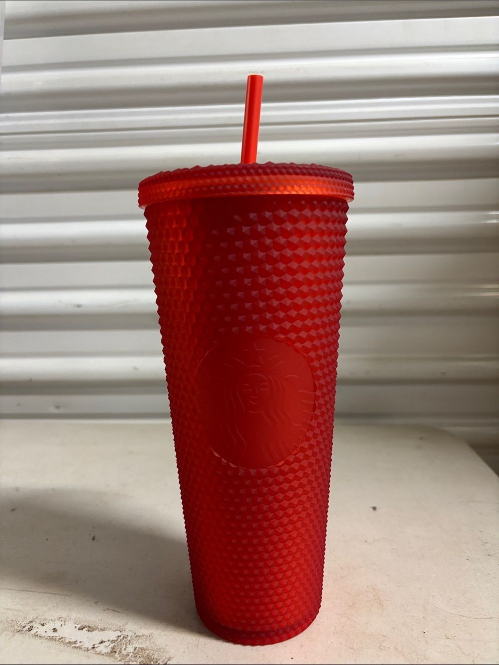 NWT Starbucks Soft Red Studded Tumbler Venti 24 oz.